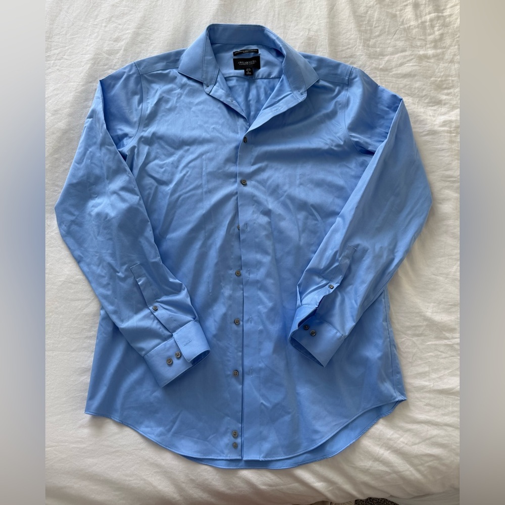Kenneth Cole Light Blue Dress Shirt for Men